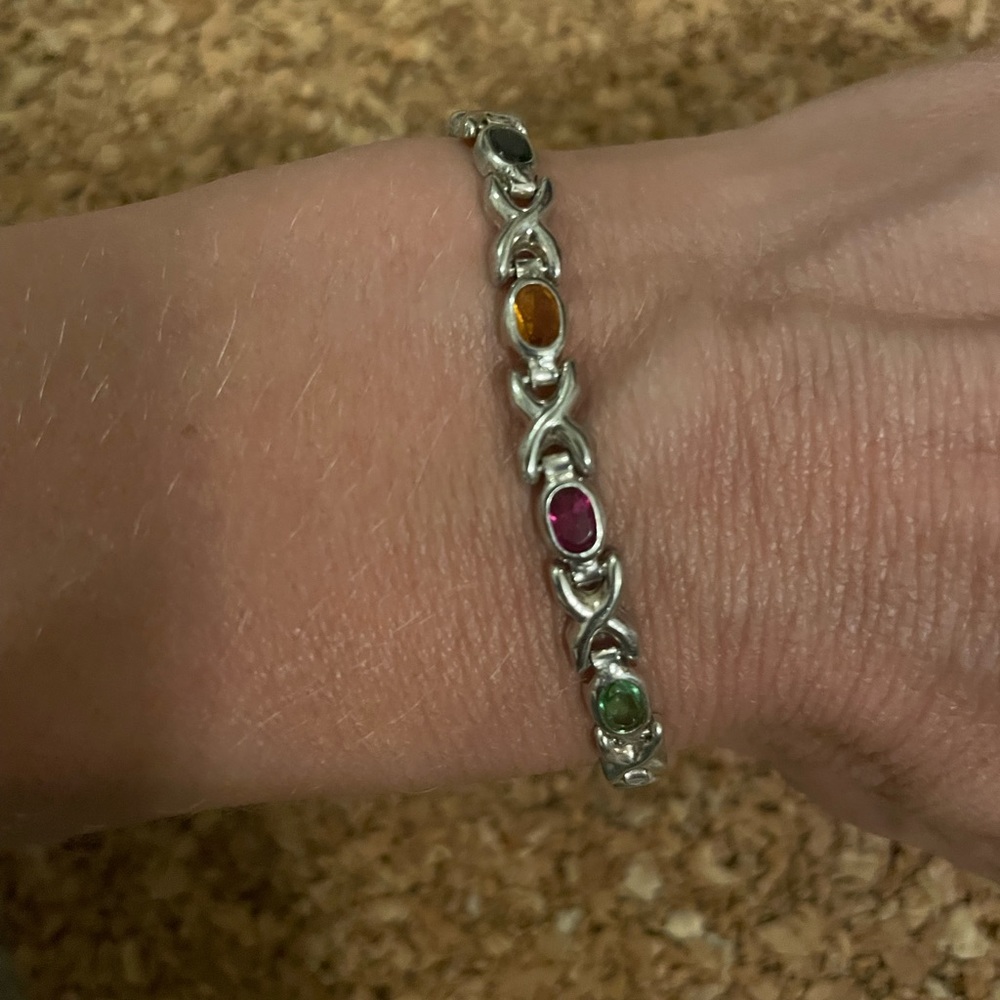 Silver Rainbow bracelet